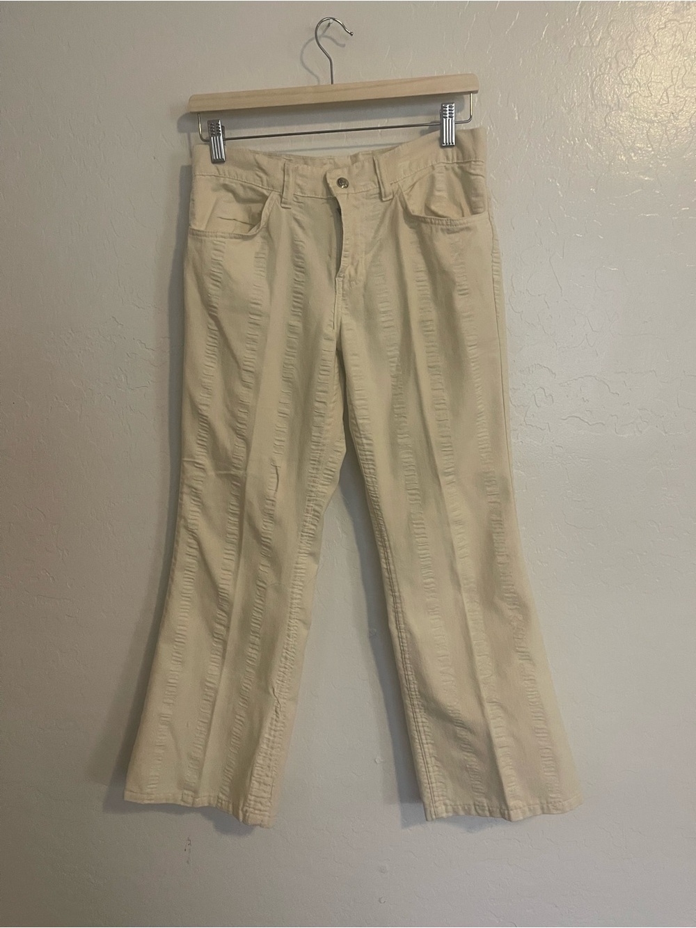 Levi’s For Gals 60’s 70’ Vintage Straight Pants Waist 30” Yellow/cream